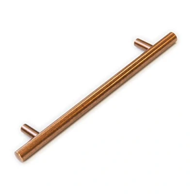 Image of 160mm Antique Copper Bar Handle for Kitchen Cabinet Cupboard Door Drawer Pull Wardrobe Furniture Replacement Upcycle