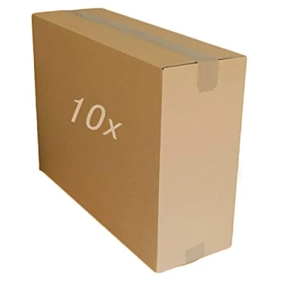 Image of OFFICE CENTRE 10 x Large Strong Cardboard Boxes Multi Size Postal House Moving Cartons 21&quot; 8&quot; 16&quot;