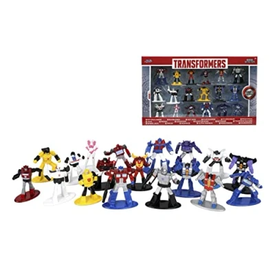 Image of Jada Transformers 18 Pack 1.65&quot; Die cast Figures, Toys for Kids and Adults, Multicolour (JNF33452)