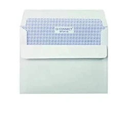 Image of Q Connect C6 Envelope Low Window Self Seal 90gsm White (Pack of 20) 7041