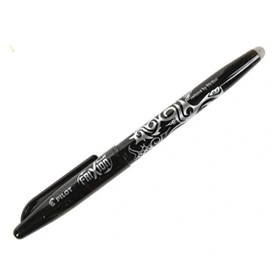 Image of Frixion BLACK PILOT ROLLERBALL PENS ERASABLE 0.7mm Tip BL FR7 (PACK OF 3)