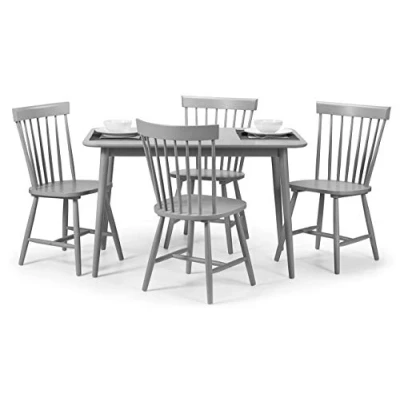 Image of Julian Bowen Set Of 4 Torino Chairs Grey Dining