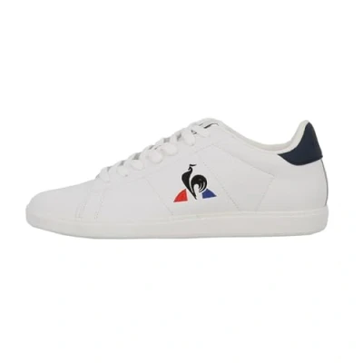 Image of le coq sportif COURTSET_2 Unisex Trainers, Size: 3.5, Optical white/dress blue Leather/synthetics