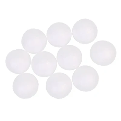 Image of 10 Pieces 5 cm White Modelling Craft Polystyrene Foam Balls Christmas Decoration