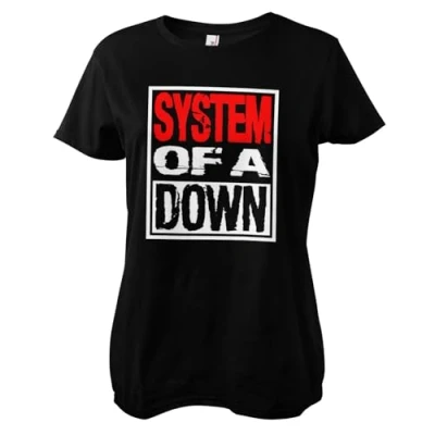 Image of System Of A Down Officially Licensed Logo Women T Shirt (Black), Large