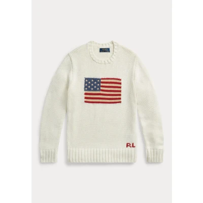 Image of Polo Ralph Lauren THE Iconic FLAG Sweater Jumper for kids, Size: 7 8y, Nevis