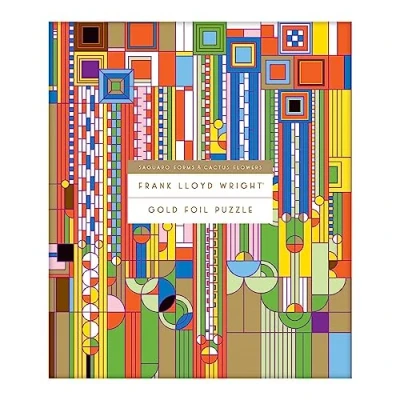 Image of Frank Lloyd Wright Saguaro Cactus and Forms Foil Stamped 1000 PC Puzzle