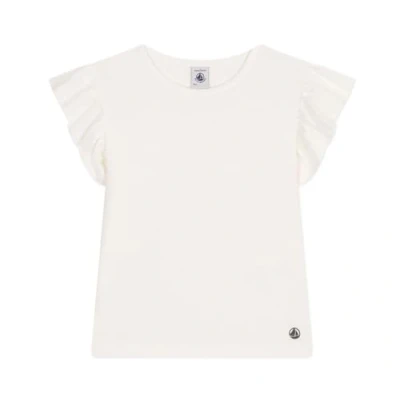 Image of Petit Bateau Girl&#039;s A09vr T Shirt, Marshmallow, 12 Years