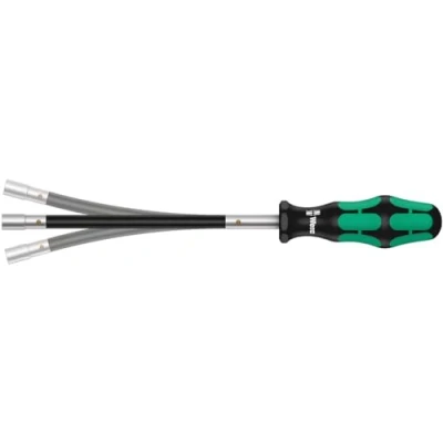 Image of Wera 391 Hose clamp Kraftform flexible shaft screwdriver, HEX 7 mm x 167 mm, 05028150001