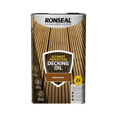 Image of Ronseal Ultimate Protection Decking Oil Natural Cedar 5L