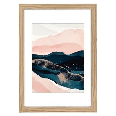 Image of Hama Arizona Wooden Picture Frame 29.7 x 42 cm (Photo Frame, Portrait Format, Landscape for Hanging, Standing, Hanging Device, Format DIN A3) Oak