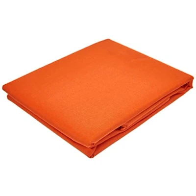 Image of Miracle Home Soft and Comfortable 50% Cotton Orange Pillow Case for 150 cm Bed