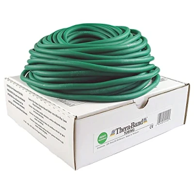 Image of Thera Band Tubing with Nature Rubber Exercise &amp; Strengthening, Green Heavy 30m