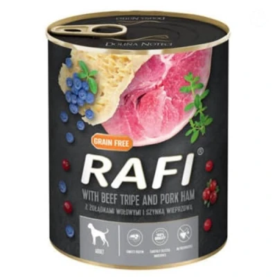 Image of Complete Wet Dog Food: Meat &amp; Natural Ingredients, Grain Free, Immune Boosting Superfoods in Every Flavor! Healthy Tasty Nutrition for All Breeds! (Beef Tripe Pork Ham, 800g)
