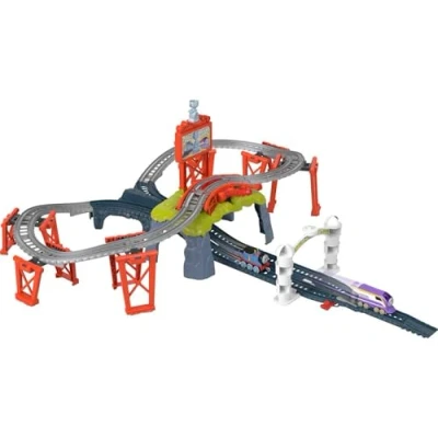 Image of Thomas &amp; Friends Diecast Toy Train Set Race for the Sodor Cup with Kana Engines Track Preschool Kids Ages 3+ Years, HFW03