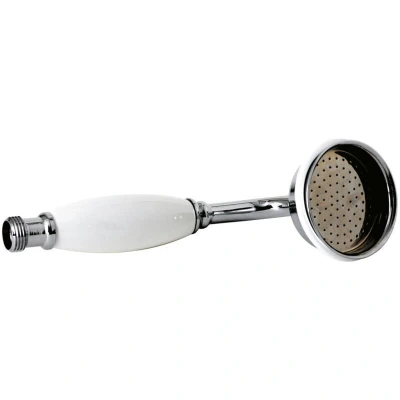 Image of VeeBath Beta 180mm Hand Held Round Shower Head Pencil Type, Solid Construction