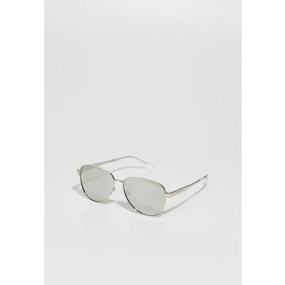 Image of Michael Kors Biarritz Sunglasses, Women&#039;s, Size: 59, Silver