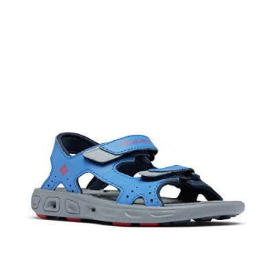Image of Columbia Techsun VENT Unisex Walking sandals for kids, Size: 10K, Stormy blue/mountain red