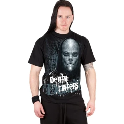 Image of Harry Potter Death Eaters Front Print T Shirt Black M