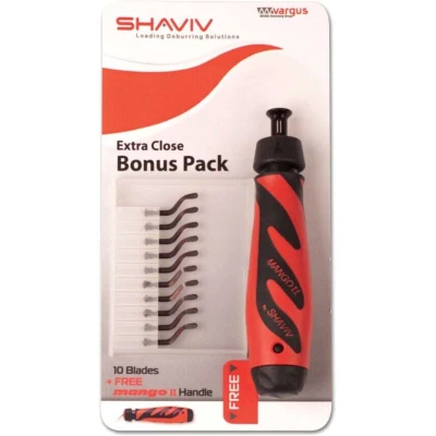 Image of Shaviv 29249 Bonus Pack for Extra Close Work Mango IIB with 10 x B10 Blades