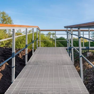 Image of Galvanised Grating Floor Forge Walkway Mesh Panel Grid Drainage Gutter Vent Heavy Duty Weatherproof Steel Zinc Coated 1000mm x 30mm 4mm Metal Thickness 1000kg Load Capacity