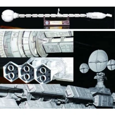 Image of Film 2001 A Space Odissey USS Discovery XD 1 Spaceship 60cm 3D Paper Model Kit Toy Kids Gifts