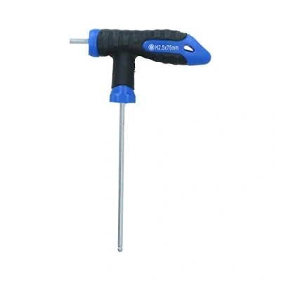 Image of AB Tools H2.5 T Handle 2.5mm Hex Screwdriver Allen Key 75mm Tool Chrome Vanadium Steel