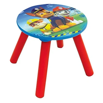 Image of Fun HOUSE 71594 PAT Patrol Children&#039;s Stool, MDF Wood, Blue, 28 x 26.5 cm