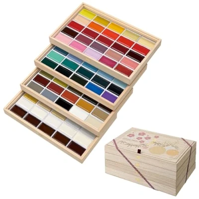 Image of Kuretake ZIG GANSAI TAMBI watercolor set (100 coulours)