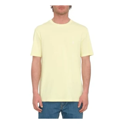 Image of Volcom Stone Blanks Short Sleeve T Shirt in Aura Yellow Size X Large