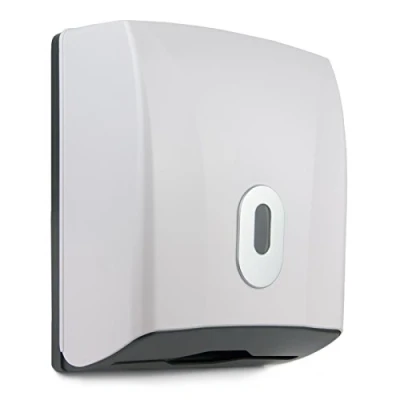 Image of Washroom Hub Compact Paper Towel Dispenser Wall Mounted Lockable (White)