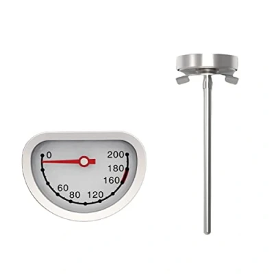 Image of KANGQL Deep Fry Thermometer, Thermometer with Instant Read Dial Stainless Steel Stem Meat Cooking Range 0 200 ℃
