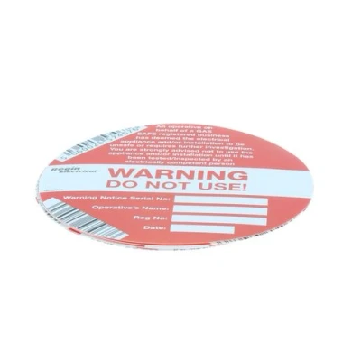 Image of Regin Electric Warn Do Not Use Stickers Regep21