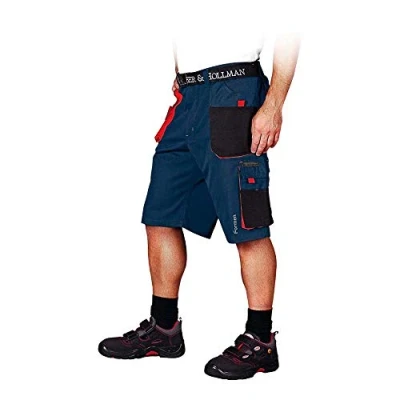 Image of Leber&amp;Hollman LH FMN TS_GBCXL Formen Protective Short Trousers, Navy Black Red, XL Size