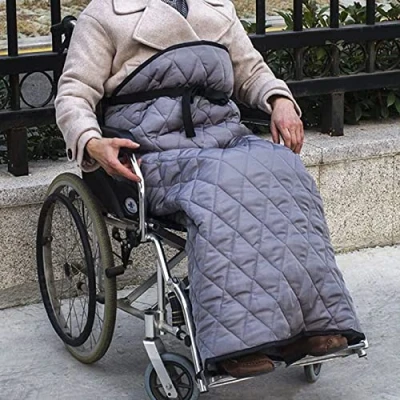 Image of GagalU Winter Windproof Wheelchair Blanket Leg Warmer Cover, Fleece Lining Comfortable Aldult Lower Body Keep Warm Cover for and Mobility Scooter