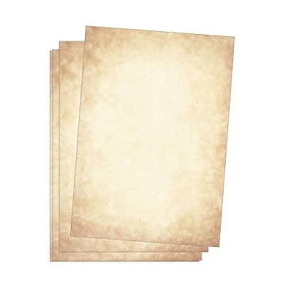 Image of Edition Seidel Premium Letter Paper Vintage Old 25 Sheets DIN A4 120 g/m² Motif Medieval Craft Certificate Look Similar to Parchment