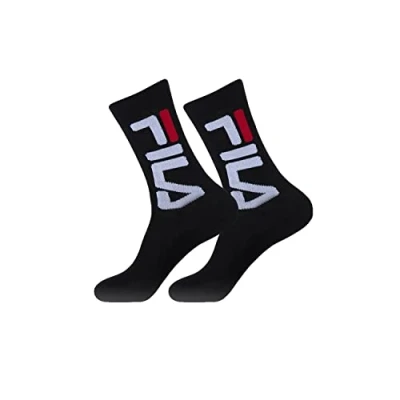 Image of Fila 2 PAAR Socks, Women&#039;s, Size: 6 8, Schwarz
