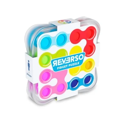 Image of SmartGames IQ Reverso Educational Brainstorming Multi Level Strategy Game and Skill Building Logic Thinking 12 Years + 1 Player Multicolor English SG 403