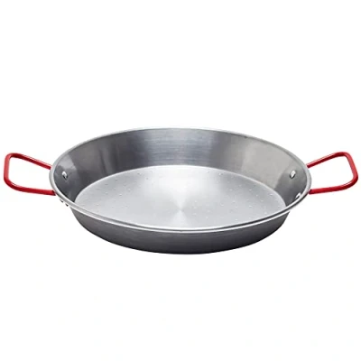 Image of Garcima La Ideal Polished Steel Paella Pan 26cm