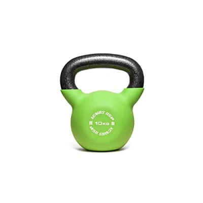 Image of Xenios USA, Fitness Kettlebell 10 kg. Unisex Adult, Green, kg