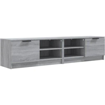 Image of vidaXL TV Cabinets 2 pcs Grey Sonoma 80x35x36.5 cm Engineered Wood