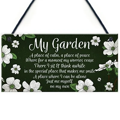 Image of RED OCEAN Novelty Hanging Garden Plaque Present Home Fence Shed Sign Friendship Gift For Her