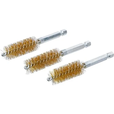 Image of BGS 3078 16 M Brass Brush mm 6.3 (1/4&quot;) Drive 3 pcs.