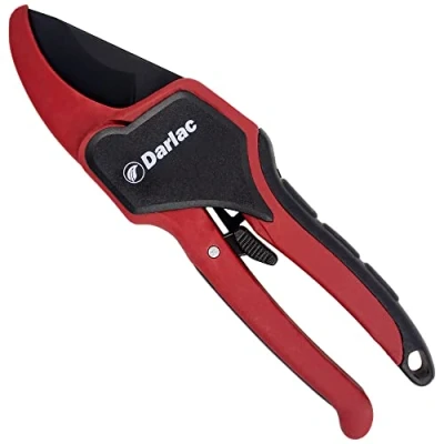 Image of Darlac Classic Ratchet Pruner Garden That Multiplies Pressure Applied Razor Sharp Blades Ideal for Gardeners with a Weaker Grip SK5 High Carbon Steel Blade