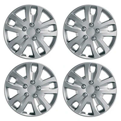 Image of UKB4C Set of 4 Wheel Trims/Hub Caps 14&quot; Covers fit VW Polo Golf Fox Lupo