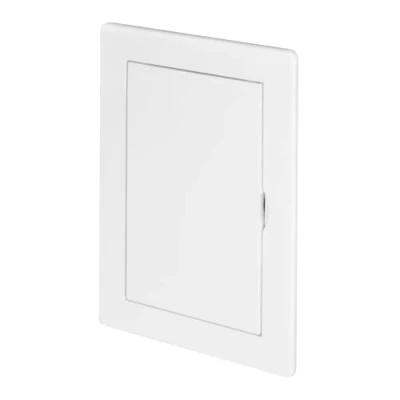 Image of Awenta 100 x 150 mm Plastic Access Panel Door White Opening Flap Cover Plate Inspection Hatch Latch Concealed Hinge Removable Paintable Smooth Surface (4 6 Inches)
