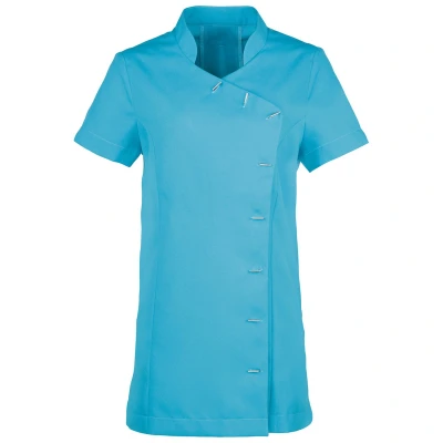 Image of Premier Womens/Ladies Orchid Short Sleeved Tunic (Turquoise) Size 16 UK