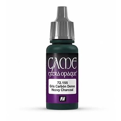 Image of Vallejo Extra Opaque 17 ml Acrylic Paint Heavy Charcoal