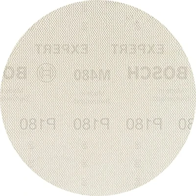 Image of Bosch Professional 5x Expert M480 Sanding Net (for Hardwood, Paint on wood, Ø 125 mm, Grit 180, Accessories Random Orbital Sander)