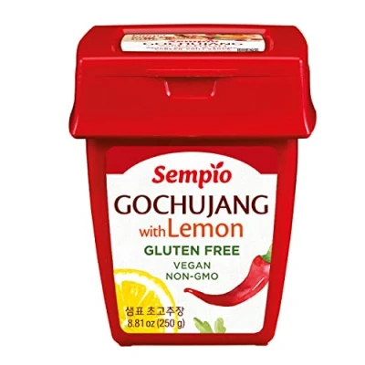 Image of Sempio Gochujang with Lemon (250g) Korean Chili Paste, Sweet, Sour, Savory &amp; Spicy. Red Pepper Sauce for Tteokbokki, Food, Vegan, Non GMO